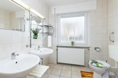 Ein Badezimmer in der Unterkunft Möwe1