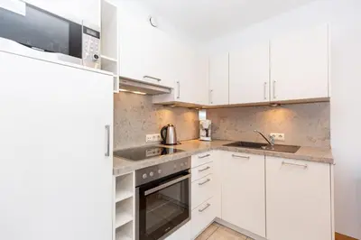 Küche/Küchenzeile in der Unterkunft Kurpark-Residenz 221