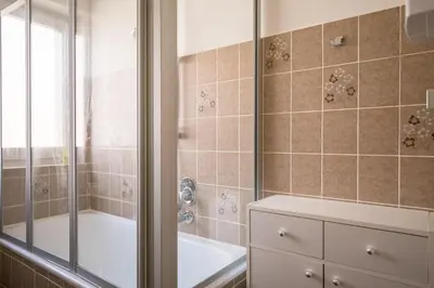 Ein Badezimmer in der Unterkunft 