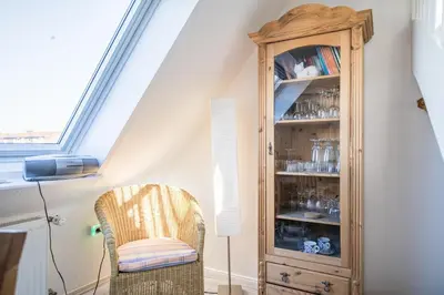 Die Bibliothek in der Ferienwohnung
