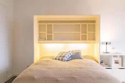 Ein Bett oder Betten in einem Zimmer der Unterkunft 