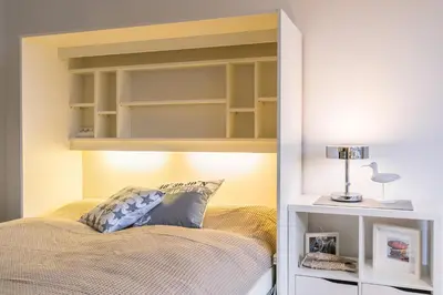 Ein Bett oder Betten in einem Zimmer der Unterkunft 