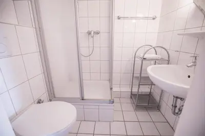 Ein Badezimmer in der Unterkunft 