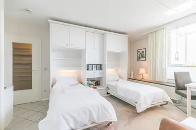 Ein Bett oder Betten in einem Zimmer der Unterkunft 