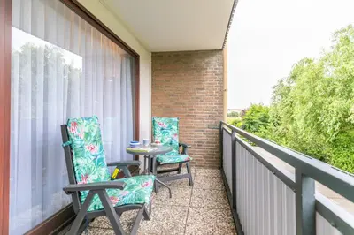 Ein Balkon oder eine Terrasse in der Unterkunft 