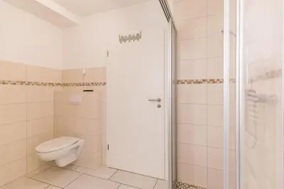Ein Badezimmer in der Unterkunft 