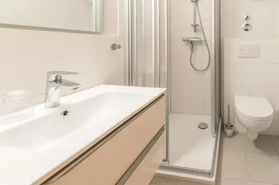 Ein Badezimmer in der Unterkunft 