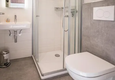 Ein Badezimmer in der Unterkunft 