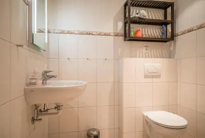 Ein Badezimmer in der Unterkunft 
