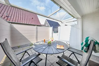 Ein Balkon oder eine Terrasse in der Unterkunft Am Ringwall 91 - Seelöwe B