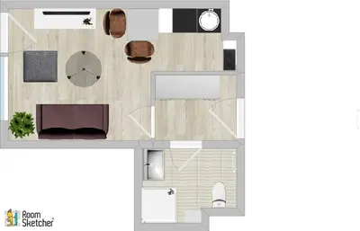 Grundriss der Unterkunft Apartmenthaus Frauenpreiss FeWo 104