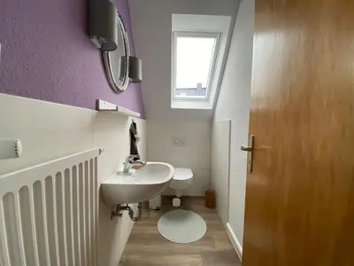Ein Badezimmer in der Unterkunft Hus am Diek