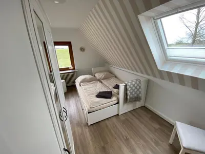 Ein Sitzbereich in der Unterkunft Hus am Diek