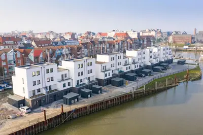 Ein allgemeiner Blick auf Cuxhaven oder ein Stadtblick von des Ferienhauses aus