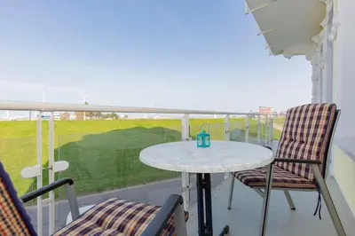 Ein Balkon oder eine Terrasse in der Unterkunft Kronprinz 4