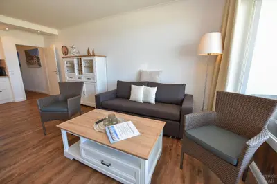 Ein Sitzbereich in der Unterkunft Haus 