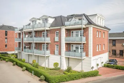 Das Gebäude in dem sich die Ferienwohnung befindet