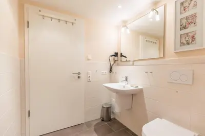 Ein Badezimmer in der Unterkunft 