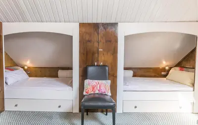 Ein Bett oder Betten in einem Zimmer der Unterkunft 