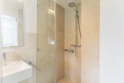 Ein Badezimmer in der Unterkunft 