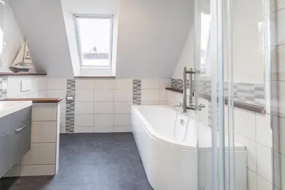 Ein Badezimmer in der Unterkunft 