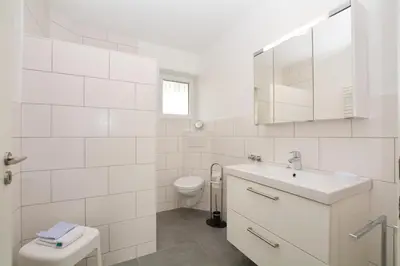 Ein Badezimmer in der Unterkunft Haus im Törn Haus im Törn, Whg 2