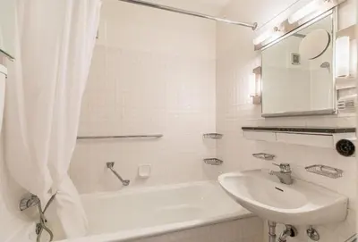 Ein Badezimmer in der Unterkunft 