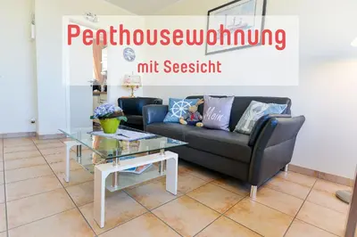 Ein Sitzbereich in der Unterkunft Haus am Waldbad AW26