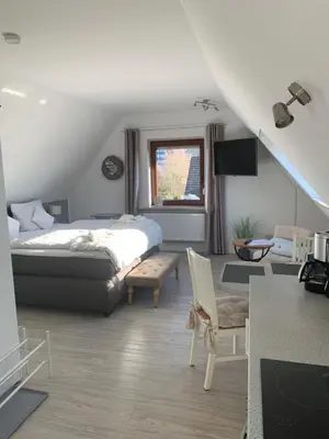 TV/Unterhaltungsangebot in der Unterkunft Haus Kaiser Appartement 6 Deichglück