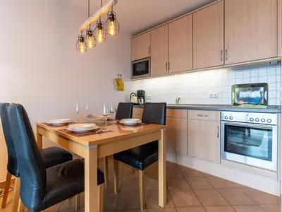 Küche/Küchenzeile in der Unterkunft Ferienwohnung in Büsum in traumhafter Lage
