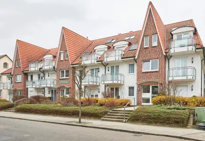 Das Gebäude in dem sich die Ferienwohnung befindet