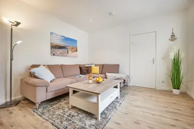 Ein Sitzbereich in der Unterkunft Strandhus Cuxi - 3