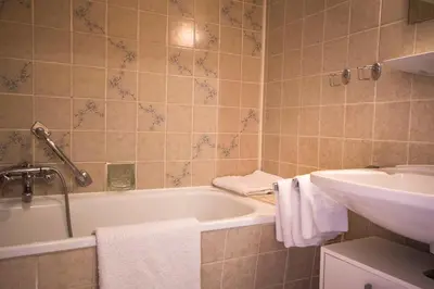 Ein Badezimmer in der Unterkunft Apartmenthaus Frauenpreiss FeWo 205
