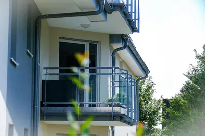 Ein Balkon oder eine Terrasse in der Unterkunft Haus Dünenweg 37 DU03