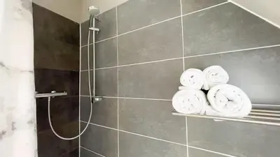 Ein Badezimmer in der Unterkunft Leuchtfeuer 4