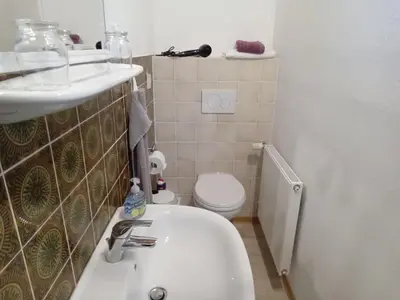 Ein Badezimmer in der Unterkunft Ferienwohnung Wremen