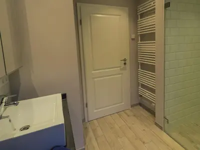 Ein Badezimmer in der Unterkunft Strandpalais Apartment Kombüse