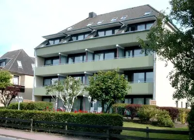 Das Gebäude in dem sich die Ferienwohnung befindet