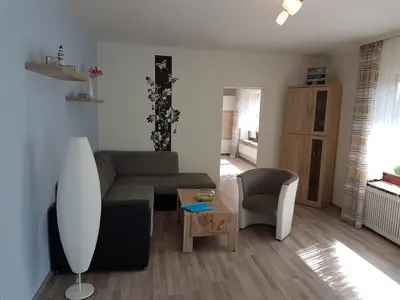 Ein Sitzbereich in der Unterkunft Kleine Nixe Kleine Brise