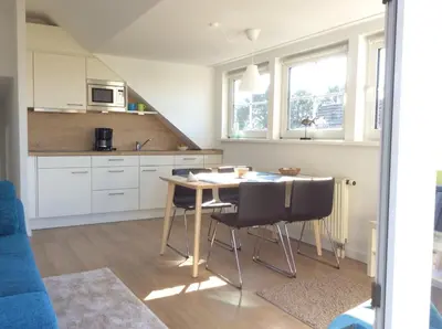 Küche/Küchenzeile in der Unterkunft Nordseedüne, Ferienwohnung 11