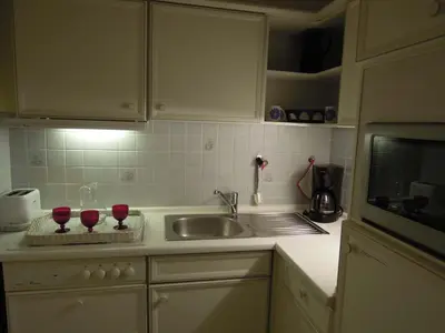 Küche/Küchenzeile in der Unterkunft Seehütte Ferienwohnung 604