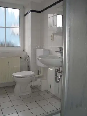 Ein Badezimmer in der Unterkunft Nordseedüne, Ferienwohnung 5