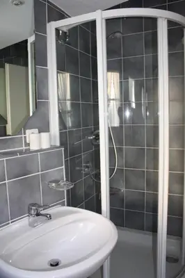 Ein Badezimmer in der Unterkunft Nordseedüne, Ferienwohnung 9