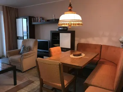 Ein Sitzbereich in der Unterkunft Nautilus, Ferienwohnung 22