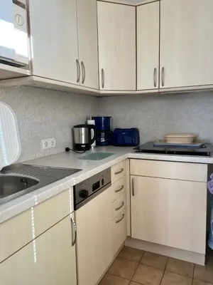 Küche/Küchenzeile in der Unterkunft Am Grooten Steen 1, Ferienwohnung 5