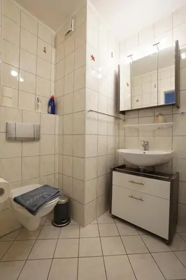 Ein Badezimmer in der Unterkunft Wattnett