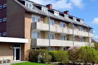 Das Gebäude in dem sich die Ferienwohnung befindet