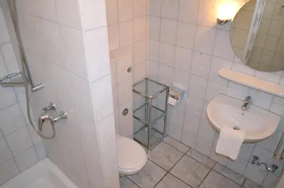 Ein Badezimmer in der Unterkunft Hus Willem Wohnung II 23