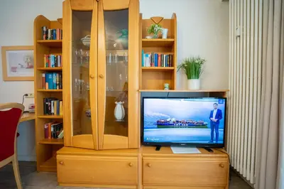 TV/Unterhaltungsangebot in der Unterkunft Hus Willem Wohnung II 15