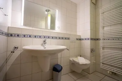 Ein Badezimmer in der Unterkunft Seewärts Wohnen